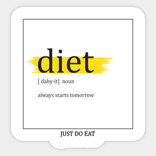 Diet Sticker